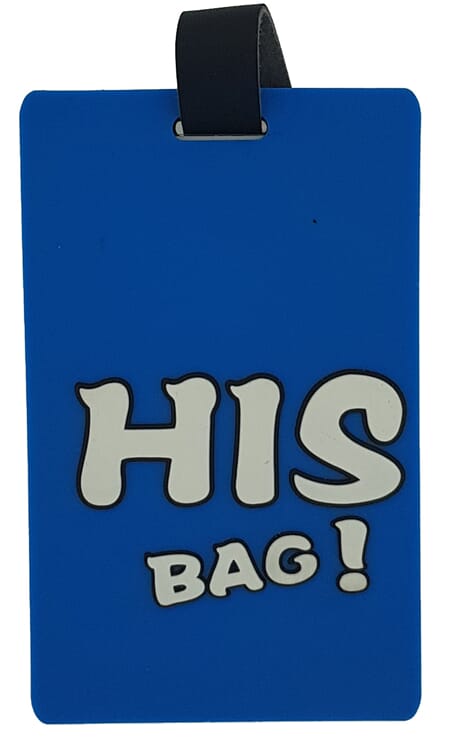 Name tag - His bag