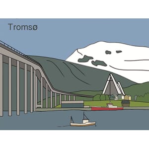 PVC magnet Tromsø bridge