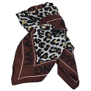 Sjal - polyester, mod 6, tiger brun