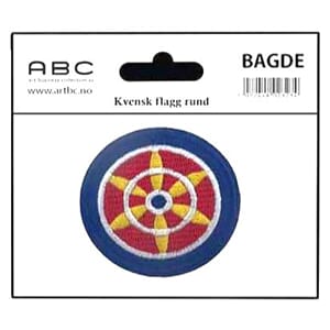 Badge- Flagg Kvensk rund
