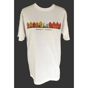 T- skjorte Bryggen hvit 3XL