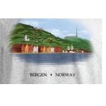 T-skjorte Bergen grå